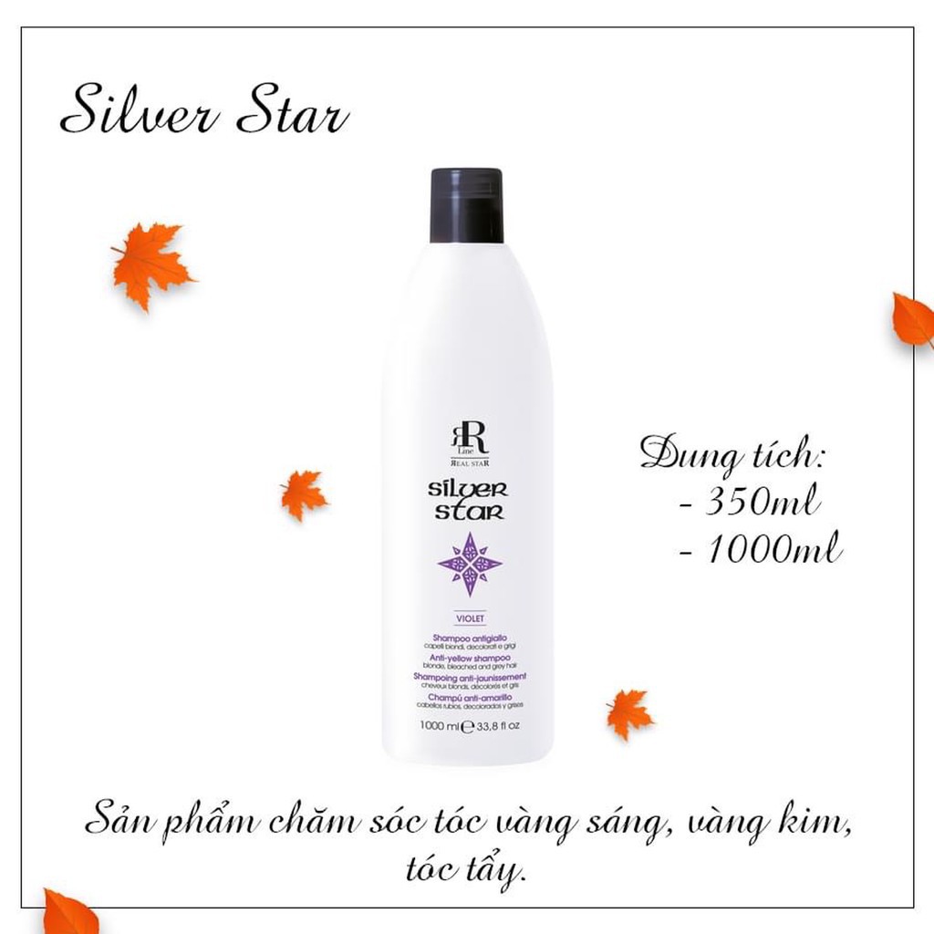 Dầu gội tím khử vàng &amp; chăm sóc tóc vàng sáng Therapy Star Sliver 1000ml