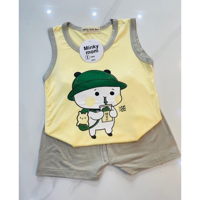 Bộ thun lạnh khủng long cho bé 6-18kg