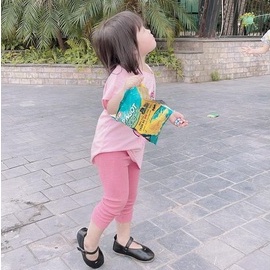 Giày búp bê họa tiết đơn giản cho bé gái Zonekids - A04