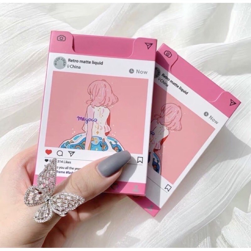 Set 5 son môi hộp hồng màu nhung lì | BigBuy360 - bigbuy360.vn