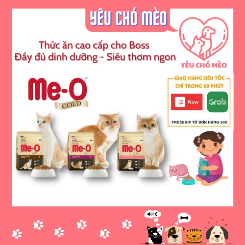 Thức ăn mèo Me-o GOLD túi 1,2kg - Thức ăn hạt cho mèo GOLD Fit and Firm / Indoor / Persian