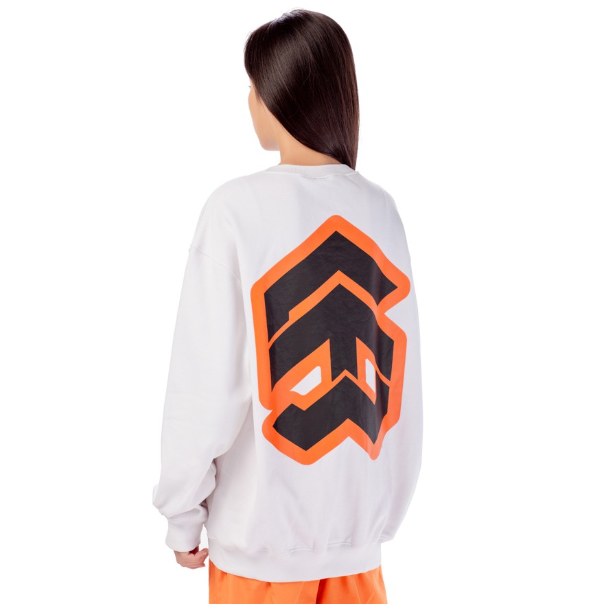 5THEWAY® /stroke/ BIG LOGO SQUARE SWEATER™ in WHITE aka Áo Sweater Trắng | BigBuy360 - bigbuy360.vn