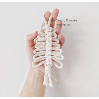 [Giá ưu đãi] SET 2 Cây Thông Mini Macrame Trang Trí Noel / Giáng Sinh