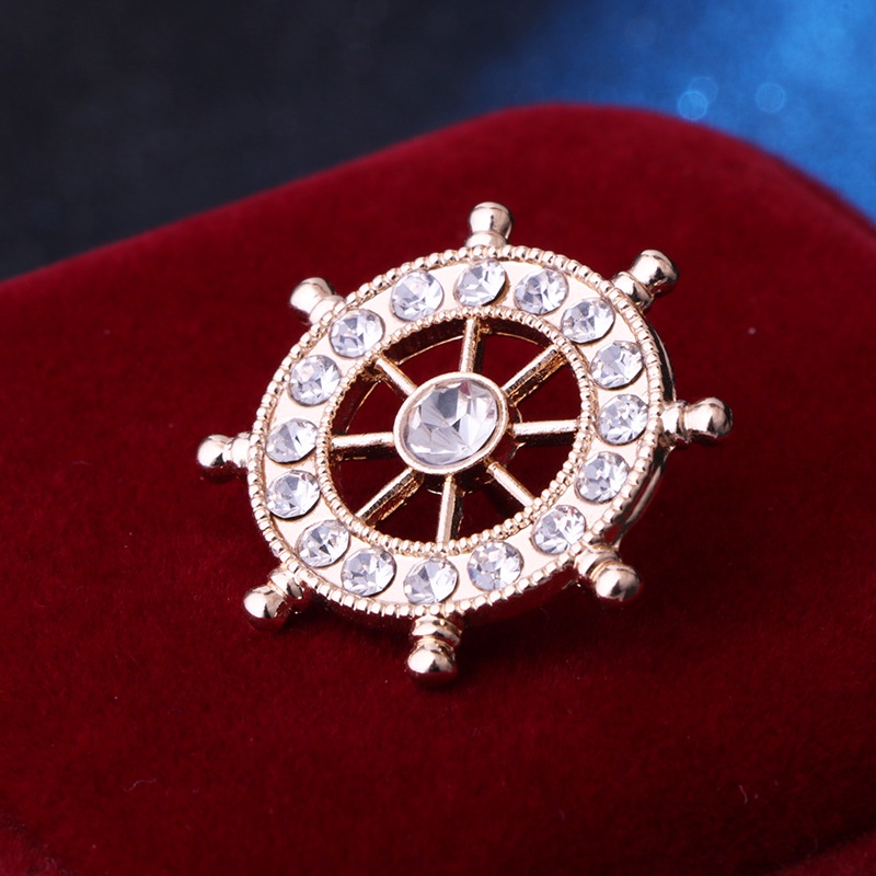 EFAN Ghim Cài Áo Hình Bánh Lái Thuyền Thời Trang Cho Nam