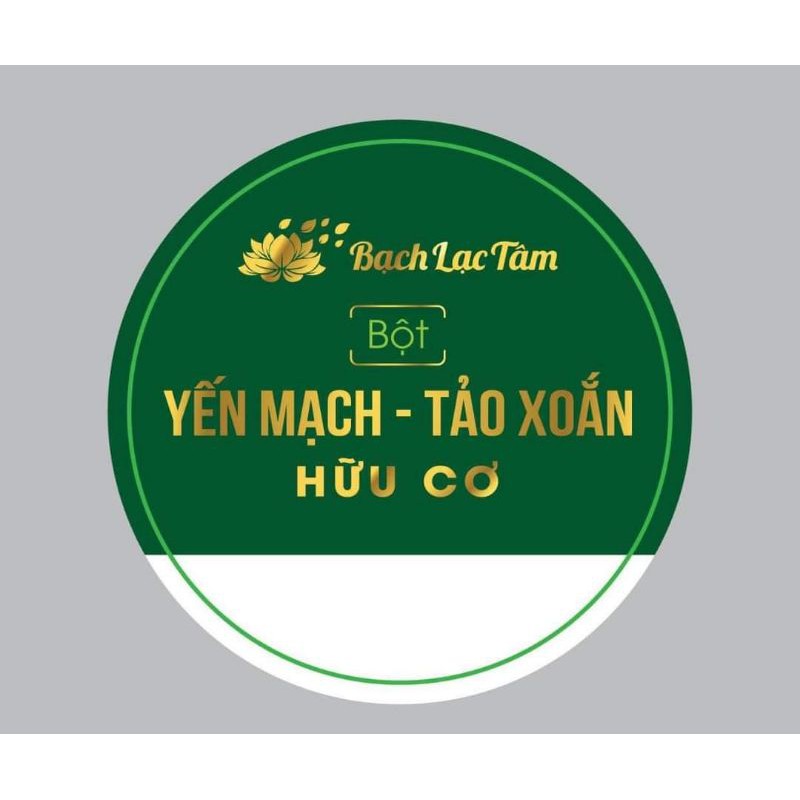 Bột rửa mặt yến mạch tảo xoắn hữu cơ Bạch Lạc Tâm