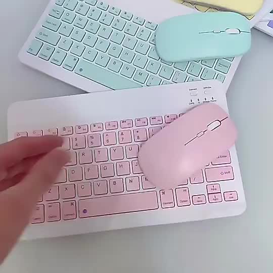 Bàn phím bluetooth không dây mini HP 10 inch/ chuột không dây cho điện thoại nhiều màu sắc tùy chọn | BigBuy360 - bigbuy360.vn