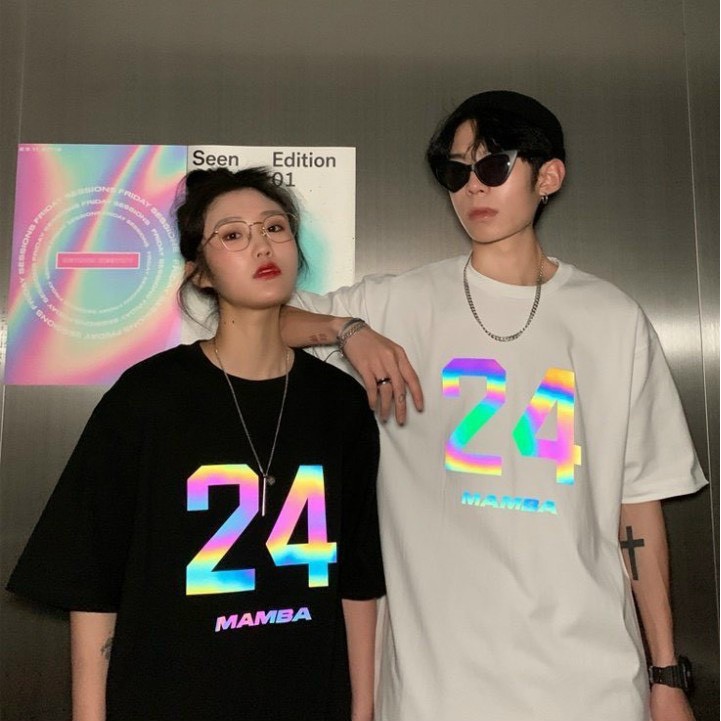 &lt;FREE SHIP&gt; Áo thun nam nữ unisex tay lỡ in phản quang chất thun co giãn 4 chiều (ps24)