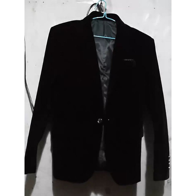 Áo khoác vest nam nhung thời trang