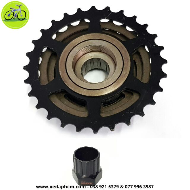 Combo líp xe đạp shimano 7 Shimano Và dụng cụ cảo tháo vặn líp xe đạp thể thao