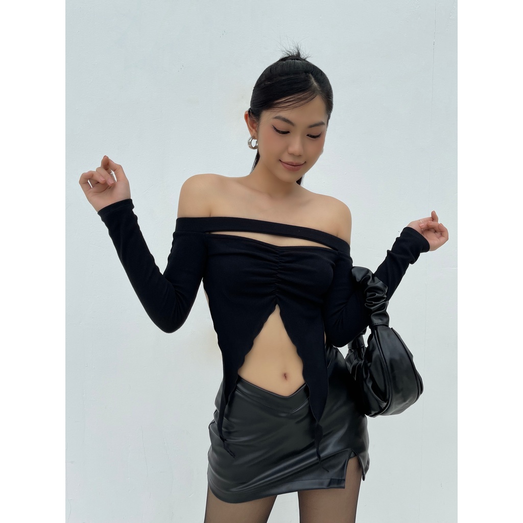 Áo trẹt vai cá tính - Enda Top - DEPASS