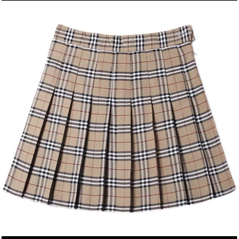 Chân Váy Chữ A Xếp Ly Lưng Cao Họa Tiết Caro Vintage Siêu Dễ Thương | BigBuy360 - bigbuy360.vn