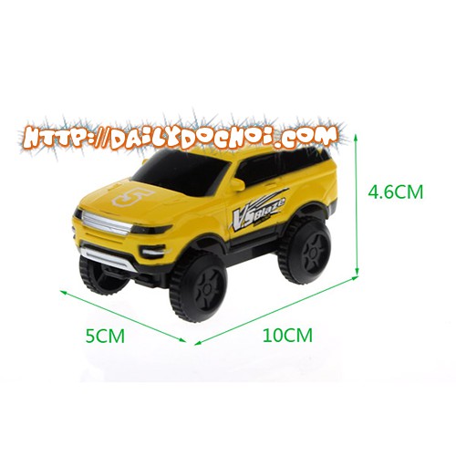 Bộ lắp ráp mô hình đường ray ô tô dài 70cm có kèm 1 ô tô chạy pin