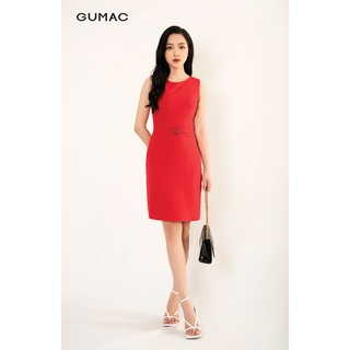 Đầm gile phối chốt đai GUMAC DB3232
