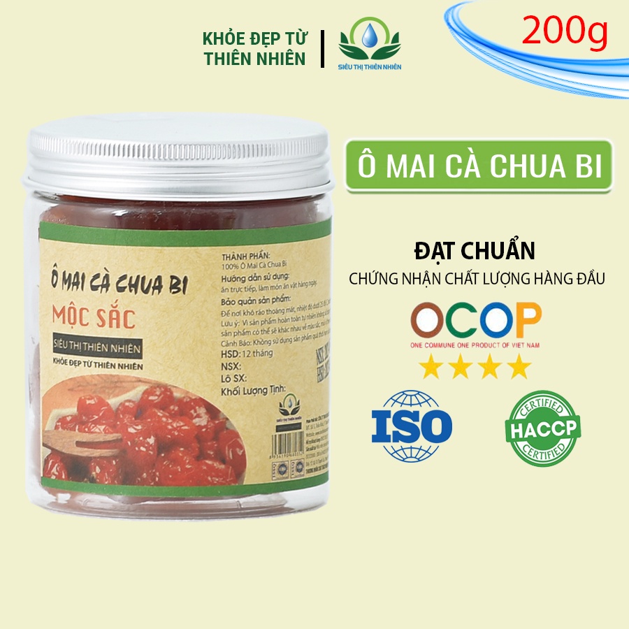 Ô mai cà chua bi Mộc Sắc, xí muội cà chua giúp giảm cân của siêu thị thiên nhiên