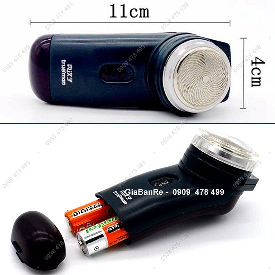 MS: 3122 - MÁY CẠO RÂU LƯỠI XOAY TRÒN DÙNG PIN TRUEMAN