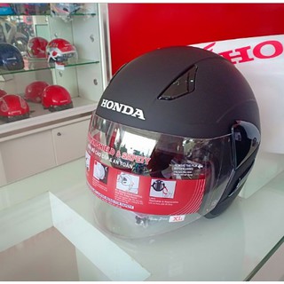 Mũ bảo hiểm 3/4 đầu chính hãng Honda - Đen mờ