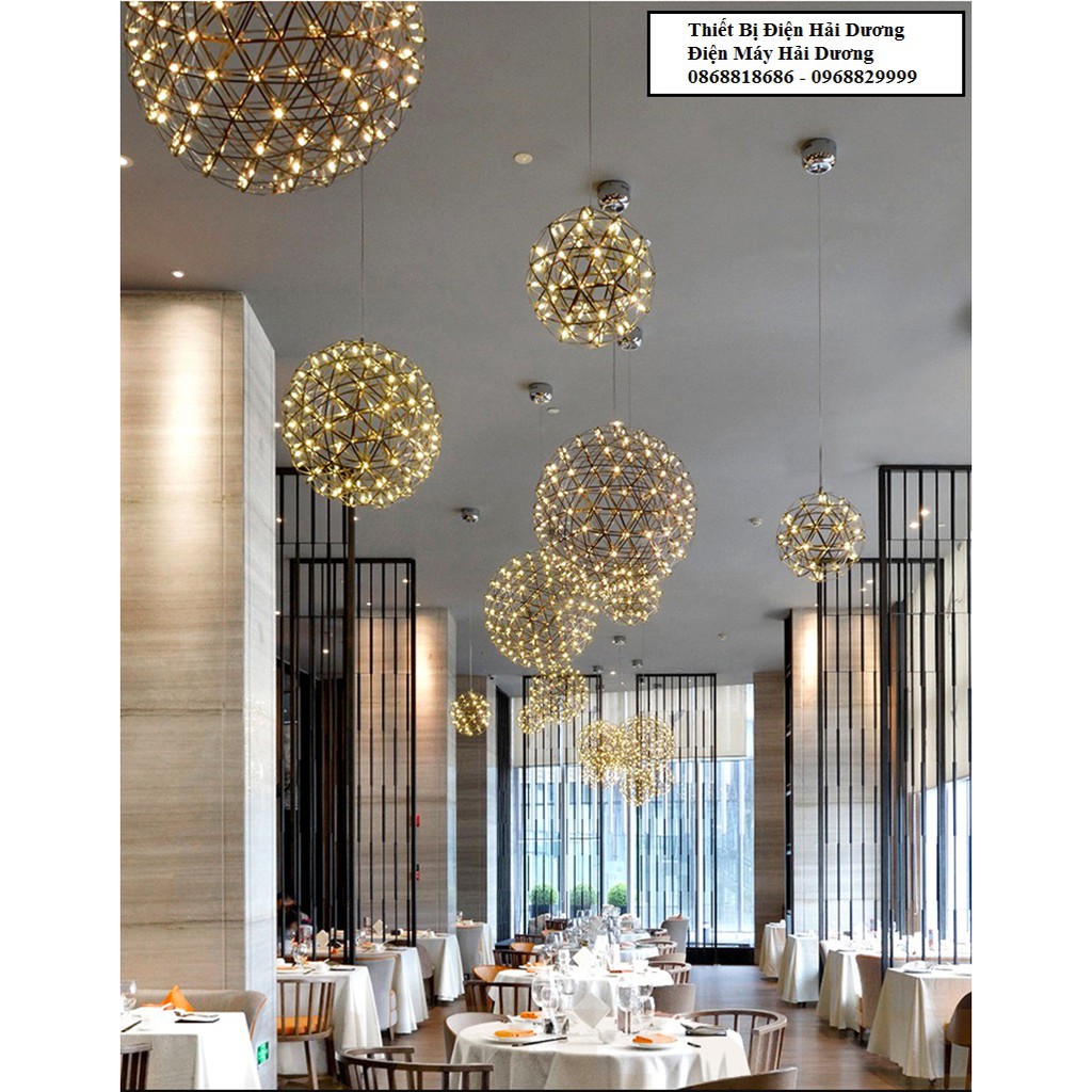 Đèn thả cầu sao hiện đại, sang trọng phi 400mm - 42 bóng led - Bảo hành 12 tháng