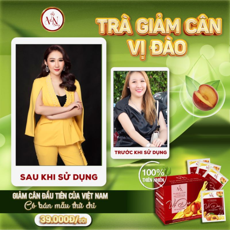 Trà giảm cân vị đào ( 1gói dùng thử)