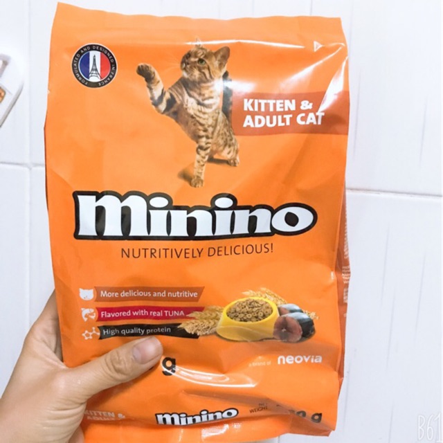 THỨC ĂN MÈO CAO CẤP MININO CỦA PHÁP, VỊ CÁ NGỪ . 480gr