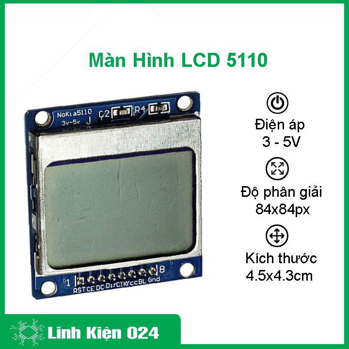 Màn hình LCD 5110, màn hình nokia LCD5110 | BigBuy360 - bigbuy360.vn