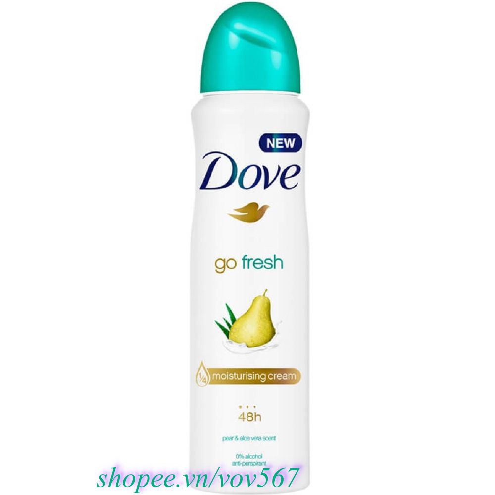 Xịt Khử Mùi Nữ 150Ml Dove Go Fresh Go Fresh Lê, vov567 100% Là Hàng Chính Hãng.