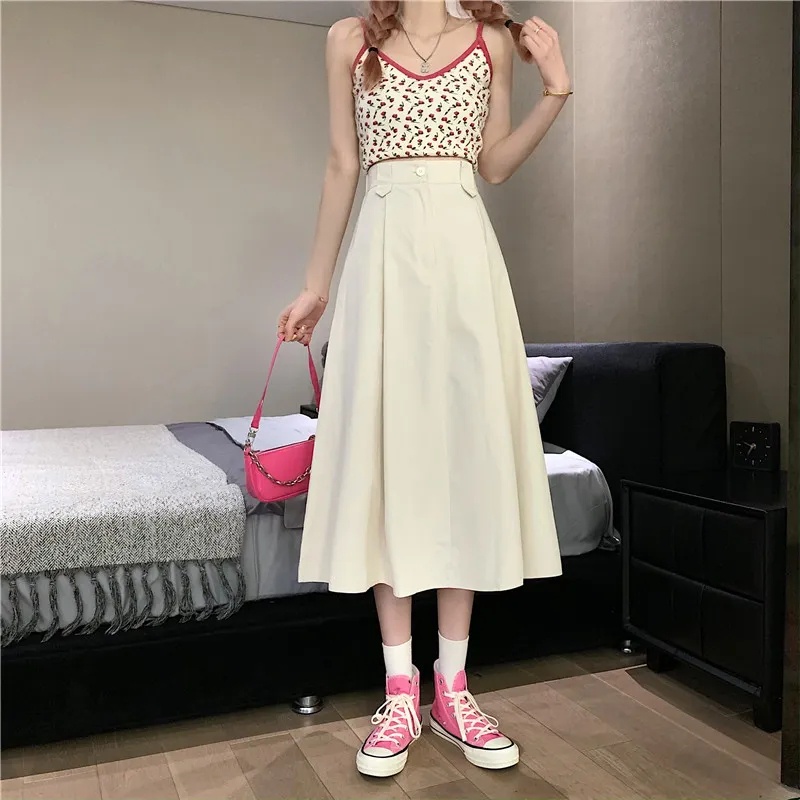 Chân Váy Chữ A Dài Trung Bình Thời Trang Nữ C8853