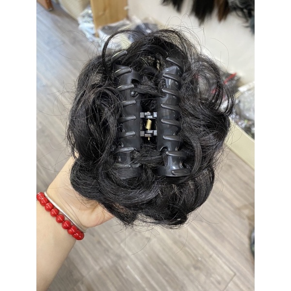 Tóc búi giả ngoặm rối