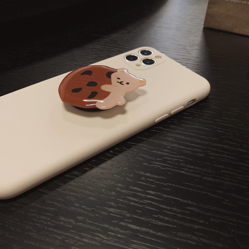 Ốp Điện Thoại Hình Gấu Kèm Nhẫn Móc Ngón Tay Cho Iphone 11 Pro X Xr Xs Max 8 7 Plus Se2020