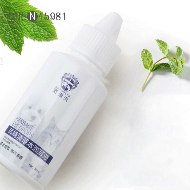 Bộ 60ml Bịt Tai Giúp Khử Trùng Cho Thú Cưng