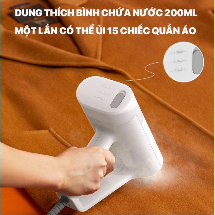 Bàn ủi hơi nước cầm tay xiaomi deerma hs100, xiaomi zanjia gt-306lw - ảnh sản phẩm 4