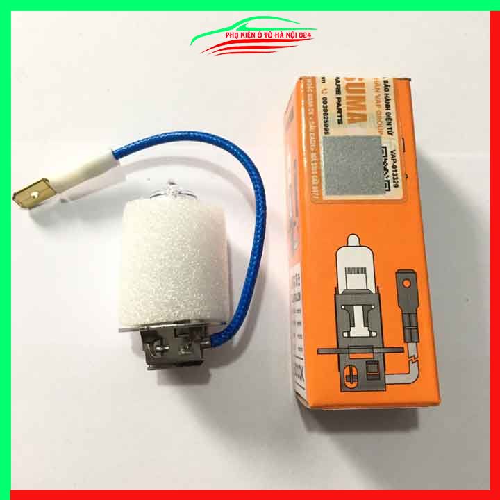 Bóng đèn H3 Halogen Masuma Nhật Bản điện áp 12v công suất 55W ánh sáng trắng 3000K