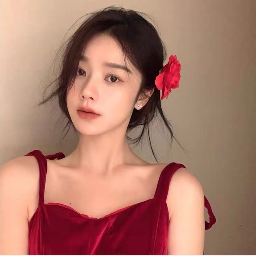 Bông Tai Hình Nơ Đính Ngọc Trai Cao Cấp 2022 Mới