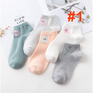 Set 5 Đôi Vớ ngắn nữ Mèo con Anime