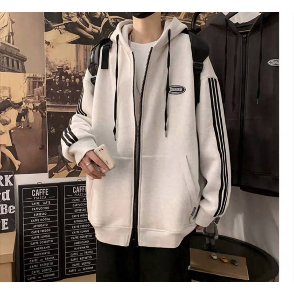 [HCM]ÁO KHOÁC NỈ 3 SỌC FORM UNISEX NAM NỮ MIX ĐỀU NGẦU SIÊU PHẨM VIỆT MỚI BAO ĐẸP