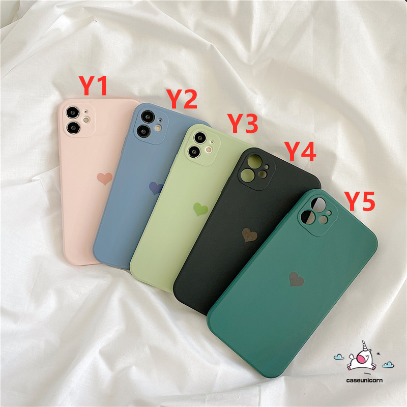 Ốp lưng Silicon TPU họa tiết trái tim đơn giản cho iPhone 11 7plus 8plus 6 6s Plus 7 8 X XR XS MAX SE | BigBuy360 - bigbuy360.vn