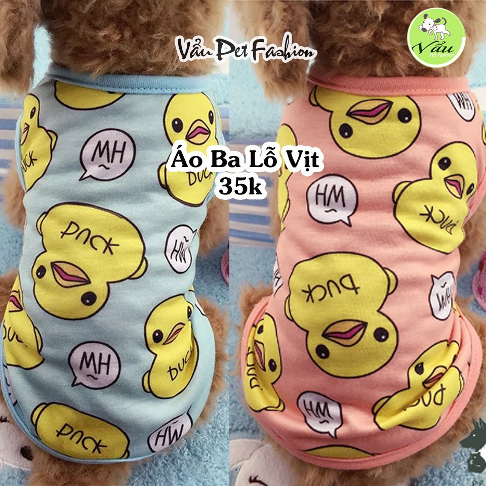 TT áo xống cho chó mèo thú cưng: Áo ba lỗ vịt 5
