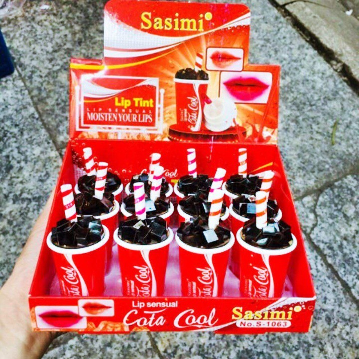 Son Tint Lì Màu Lâu Trôi Sasimi Sensual Hình Cốc Nước Đáng Yêu – KB351 | BigBuy360 - bigbuy360.vn