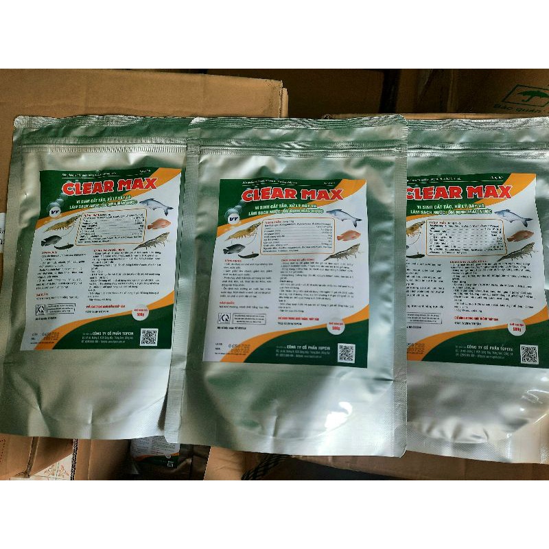 Vi sinh cắt tảo, xử lý đáy, làm sạch và ổn định màu nước Clear Max