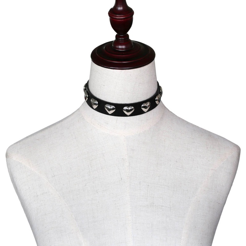 Vòng Cổ Choker Đính Gai Kim Loại Phong Cách Gothic Punk