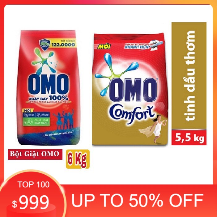 Bột giặt OMo 6kg/5.5kg