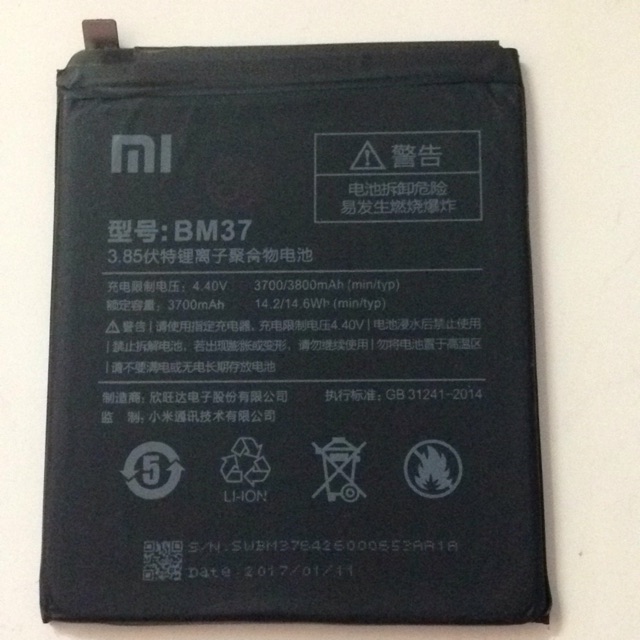 Pin XiaoMi Mi5S plus (BM37) chính hãng