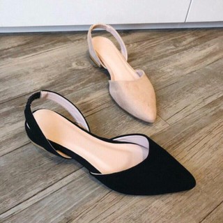 Sandal da lộn quai sau 2p hàng đẹp siêu xinh - KÈM CLIP