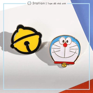 Pin cài áo Doraemon và chuông vàng đáng yêu - GC360
