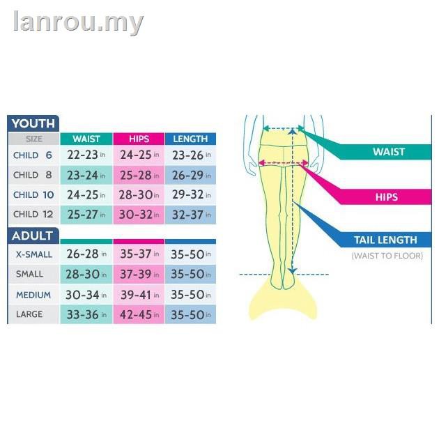 Chân Vịt Bơi Lội Hình Đuôi Nàng Tiên Cá Cho Người Lớn Và Trẻ Em # 2