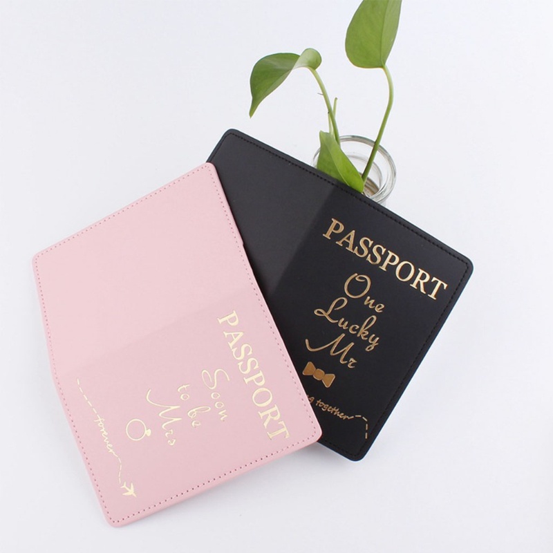Qq * Ví Da Đựng Hộ Chiếu Thẻ Tín Dụng In Hình Cô Dâu Chú Rể Đám Cưới Trăng Mật Cho Nữ