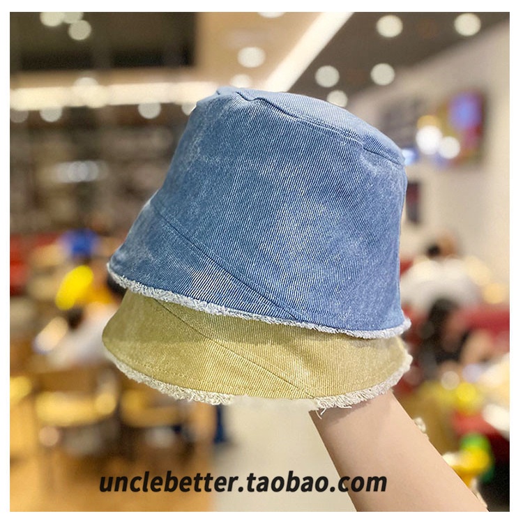 Mũ bucket Denim cao cấp chống nắng, nón vành tròn nhẹ thoáng phong cách Ulzzang Hot Trend hè 2021