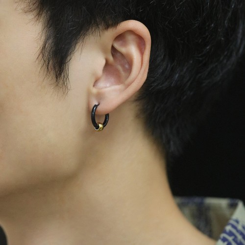 Bông Tai Nam Nữ Unisex Khoen Tròn Titan Ko Han Rỉ TT 3692