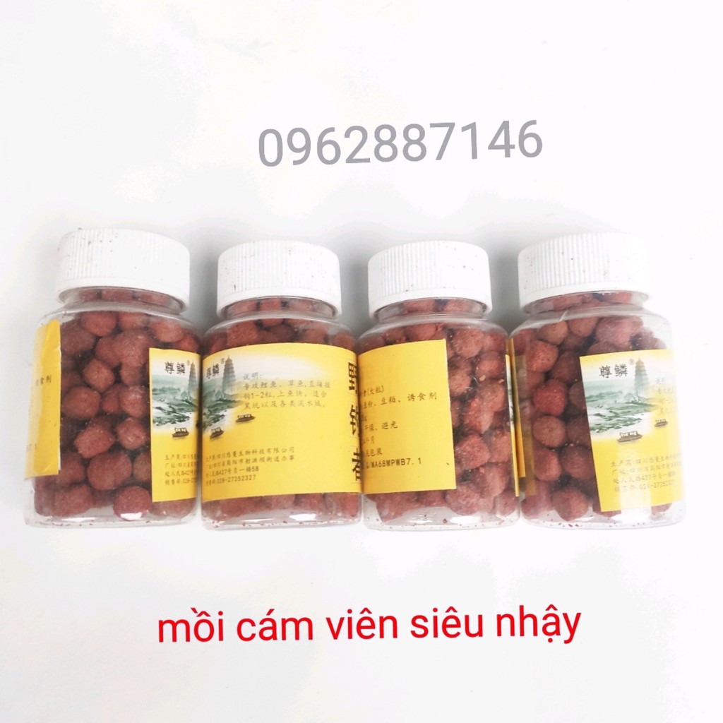 mồi câu cá mồi cám viên 120 viên siêu hot