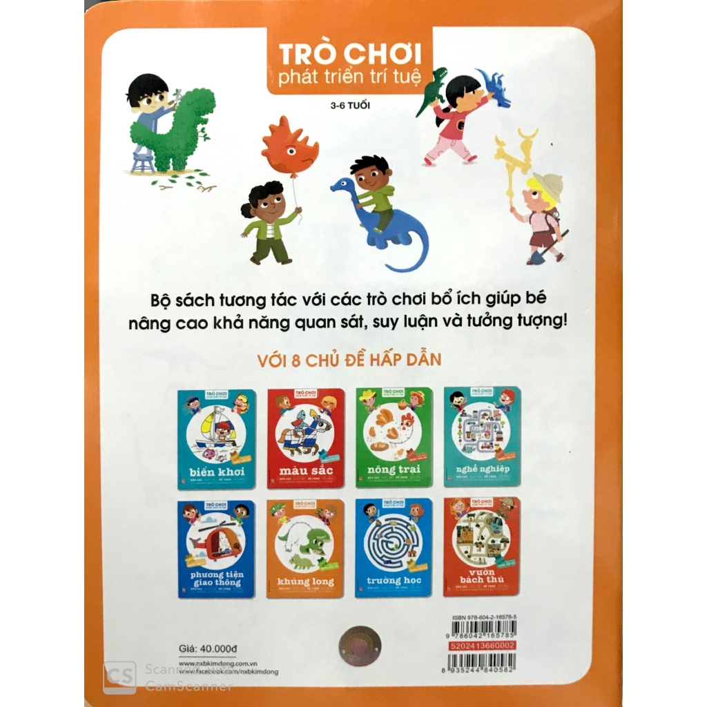 Sách - Trò Chơi Phát Triển Trí Tuệ: Khủng Long