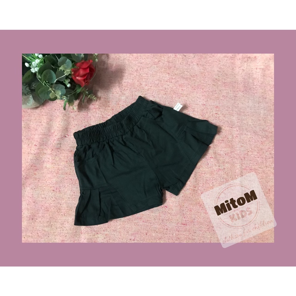 Quần ngắn cotton bé gái ♥️ FREESHIP ♥️ Chất thun cotton mềm mịn, viền bèo siêu đáng yêu